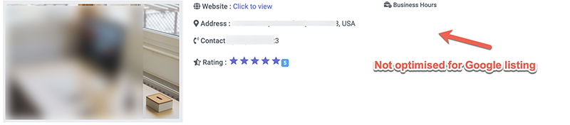 Business listing screenshot 2